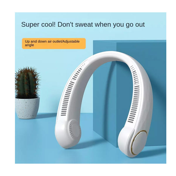 Neck Fan USB Rechargeable With Dual Wind Head 3 Speeds - TopGiftz
