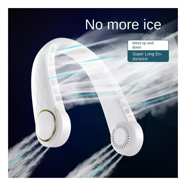 Neck Fan USB Rechargeable With Dual Wind Head 3 Speeds - TopGiftz