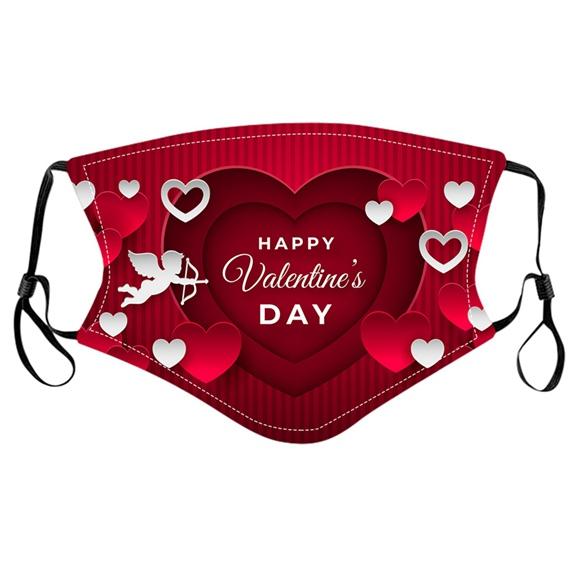 Valentine Face Masks Cotton Washable Wedding 6 Designs - TopGiftz