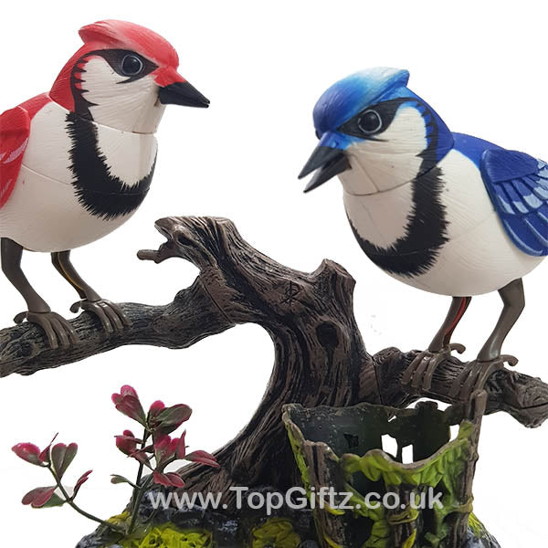 Battery Operated Electronic Birds Singing Moving & Chirping - TopGiftz
