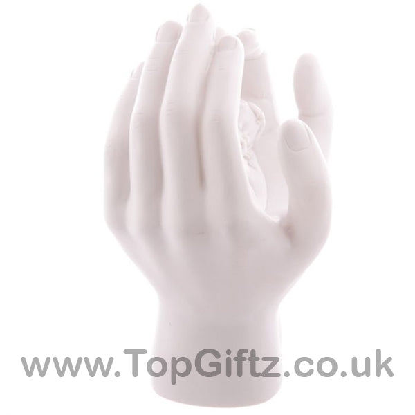 Cherub Figurine Sleeping In Hands With Led Changing Colours - TopGiftz
