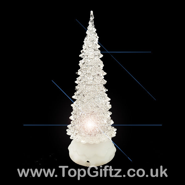 LED Christmas Tree Glitter Water Spinner Colour Changing - TopGiftz