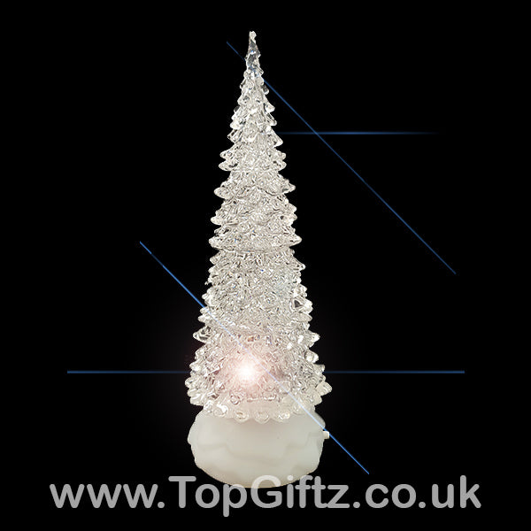 LED Christmas Tree Glitter Water Spinner Colour Changing - TopGiftz
