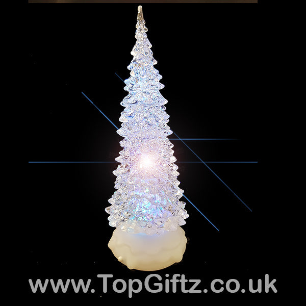 LED Christmas Tree Glitter Water Spinner Colour Changing - TopGiftz