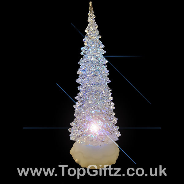 LED Christmas Tree Glitter Water Spinner Colour Changing - TopGiftz