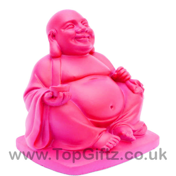 Happy Laughing Baby Pink Buddha Gay with Money Bag 3.81cm H - TopGiftz