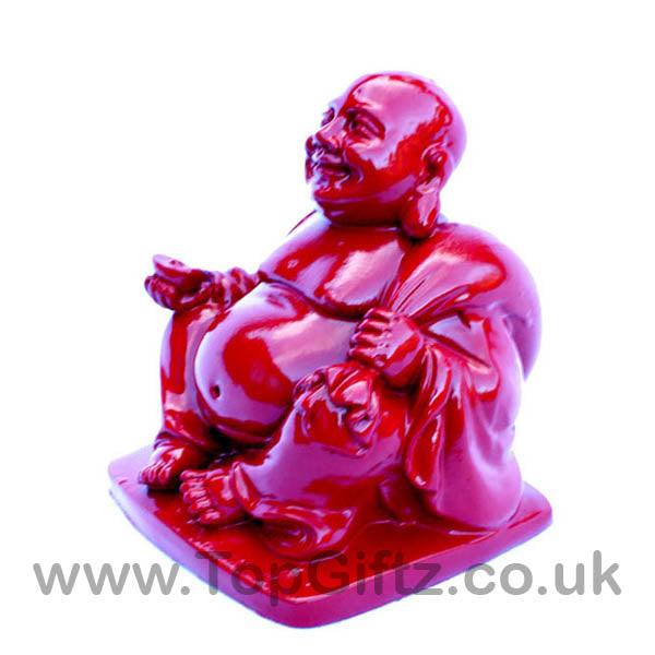 Happy Laughing Buddha Rosewood with sick of money - 3.81cm H - TopGiftz