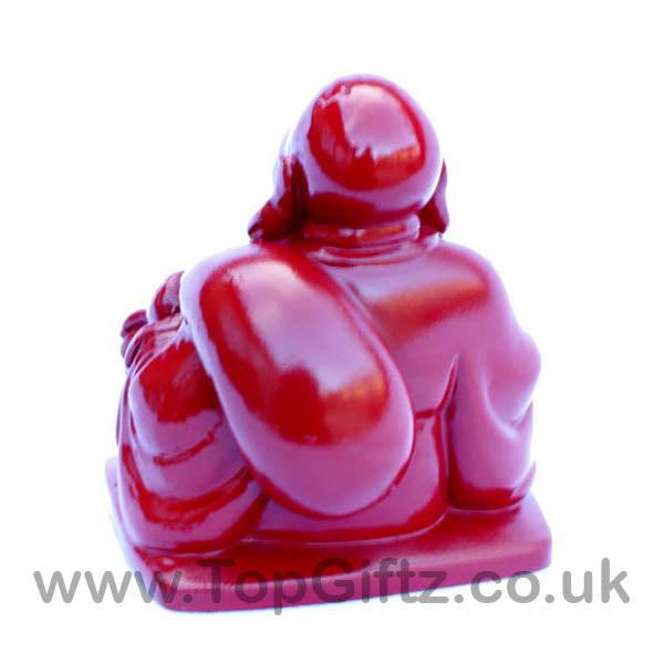 Happy Laughing Buddha Rosewood with sick of money - 3.81cm H - TopGiftz