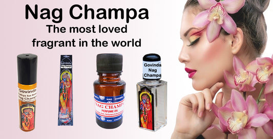 Worlds most loved Nag Champa Body Perfume Oil and incense sticks