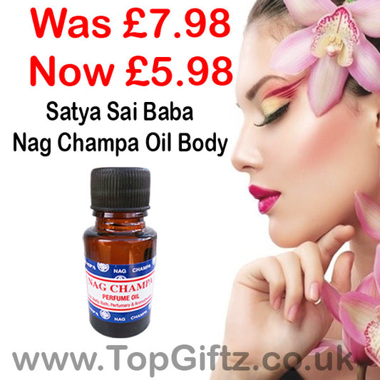 NAG CHAMPA PERFUME OIL - THIS WEEKS TOP SELLER - SALE PRICE - WAS £7.98 - NOW £5.98