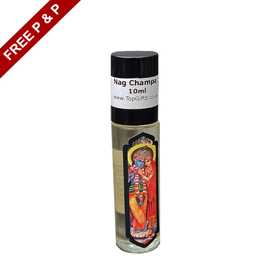 Nag Champa Roll On Perfume Body Oil Govinda x 1 Bottle Front 
- TopGiftz
