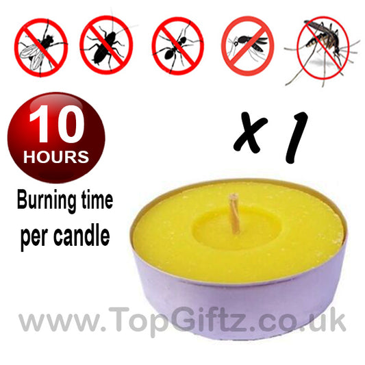 Citronella Maxi Tealights Candles Insect Repellent - 1 Off