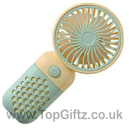 Mini Fan Handheld USB Rechargeable Pink, Blue, Green, Yellow_4