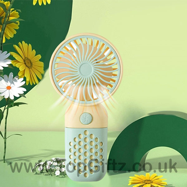 Mini Fan Handheld USB Rechargeable Pink, Blue, Green, Yellow_6