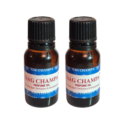 Nag Champa essential oil, 15ml spa and bath aromatherapy blend x 2