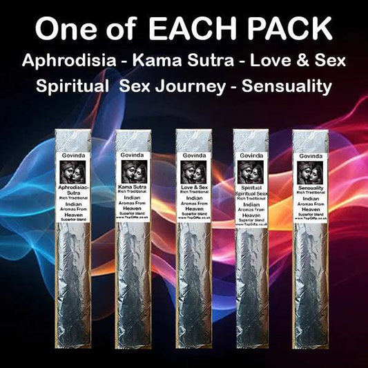 Aphrodisiac Kama Sutra Love And Sex Sensulaity Incense sticks Rich Traditional Indian Aromas From Heaven topgiftz.co.uk