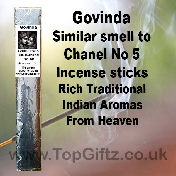 Chanel No.5 Incense Sticks Flat Premier Quality - Govinda
