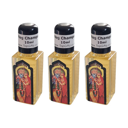 Nag Champa Scented Burning Oil – Govinda Aroma Oil 3 Bottles