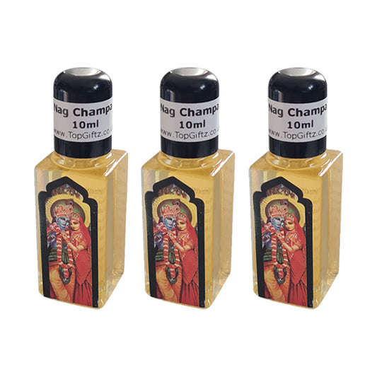 Nag Champa Scented Burning Oil – Govinda Aroma Oil 3 Bottles