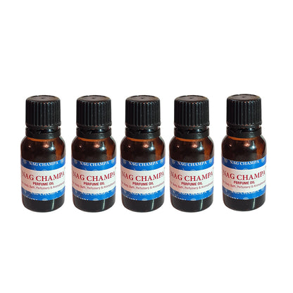 Nag Champa Aromatherapy Bath Oil Satya Sai Baba x 5 Bottles