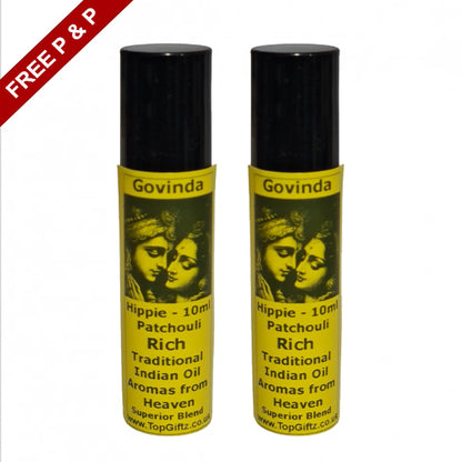 Patchouli Hippie Roll On Govinda x 2