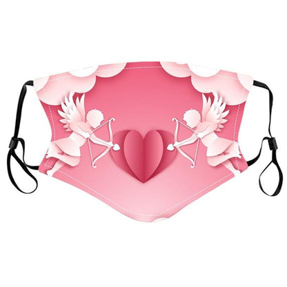 Valentine Face Masks Cotton Washable Wedding 6 Designs - TopGiftz