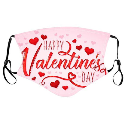 Valentine Face Masks Cotton Washable Wedding 6 Designs - TopGiftz