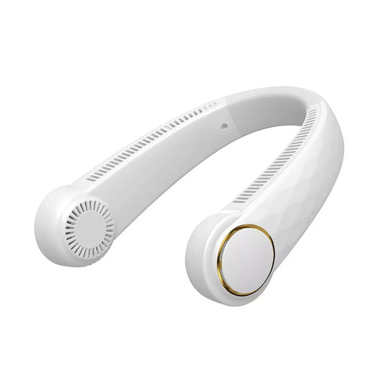 Neck Fan USB Rechargeable With Dual Wind Head 3 Speeds - TopGiftz