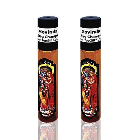 Nag Champa Roll On Perfume Body Oil Govinda x 2 Bottles - TopGiftz