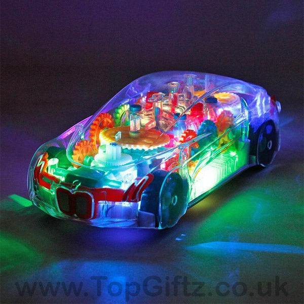 Car Transparent Toy Colourful Musical Light Sound Effect - TopGiftz