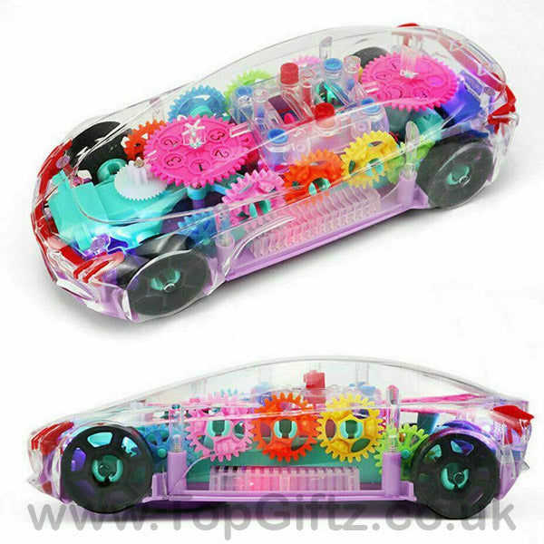 Car Transparent Toy Colourful Musical Light Sound Effect - TopGiftz