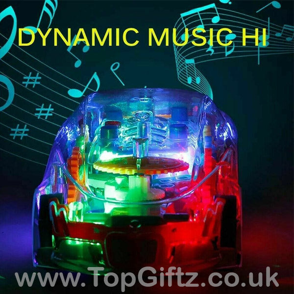 Car Transparent Toy Colourful Musical Light Sound Effect - TopGiftz