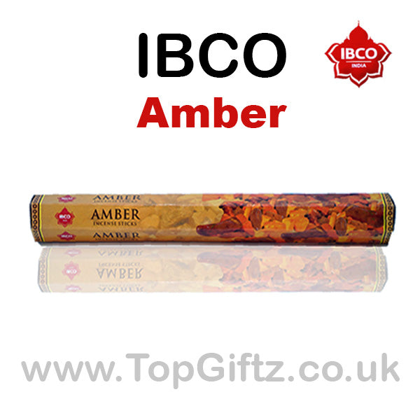 IBCO Amber HEX Incense Sticks Natural Gum Mood - Relaxation - TopGiftz
