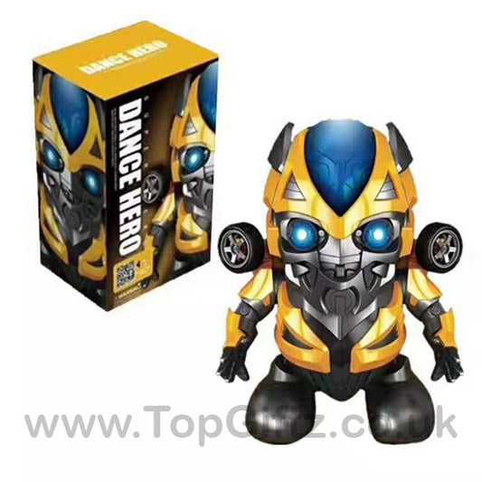 Super Hero Dance Bumblebee Dancing Robot Music & Light - TopGiftz