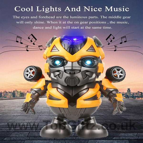 Super Hero Dance Bumblebee Dancing Robot Music & Light - TopGiftz