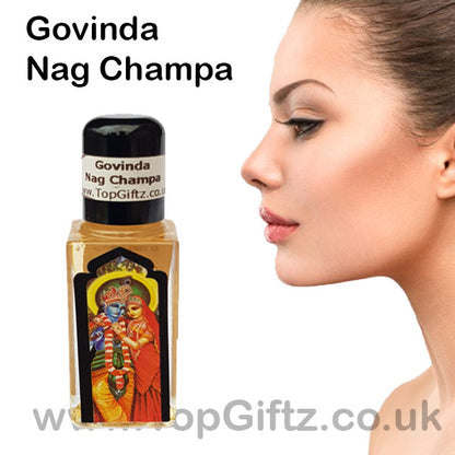 Nag Champa Burning Oil Govinda x 1 Bottle - TopGiftz