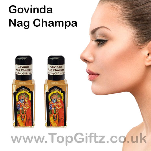 Nag Champa Burning Oil Govinda x 2 Bottles - TopGiftz