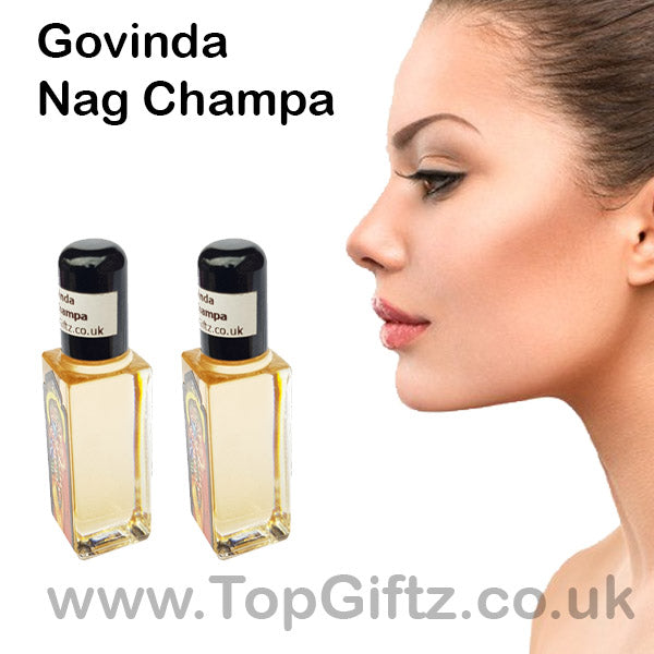 Nag Champa Burning Oil Govinda x 2 Bottles - TopGiftz