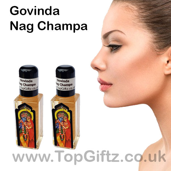 Nag Champa Burning Oil Govinda x 2 Bottles - TopGiftz