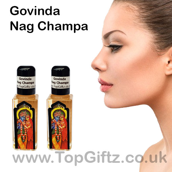 Nag Champa Burning Oil Govinda x 2 Bottles - TopGiftz