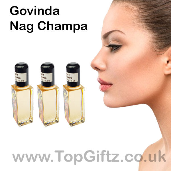Nag Champa Burning Oil Govinda x 3 Bottles - TopGiftz