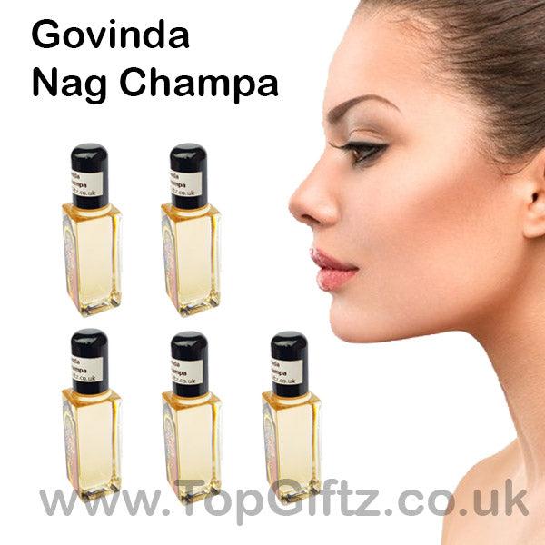 Nag Champa Burning Oil Govinda x 5 Bottles - TopGiftz