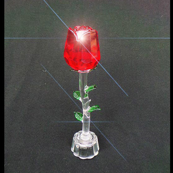 Crystal Valentines Day Single Red Rose - LED - TopGiftz