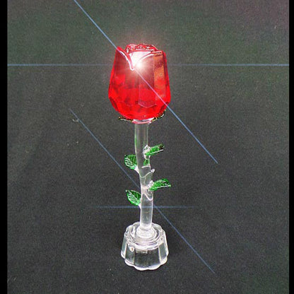 Crystal Valentines Day Single Red Rose - LED - TopGiftz