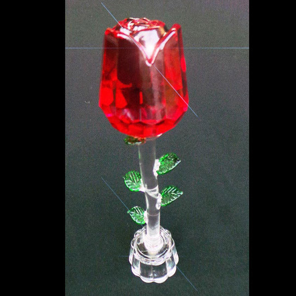 Crystal Valentines Day Single Red Rose - LED - TopGiftz