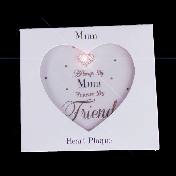Mad Dots Mothers Day, Mum Hanging Heart Plaque, Love Heart Shape - Kent - TopGiftz
