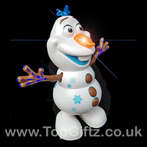 Frozen Olaf Dancing Singing Snowman Lights Up Musical Toy_3