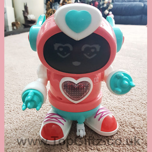 Robot Musical Toy Dancing Pink Girl Boy Sound Flashing Light - TopGiftz