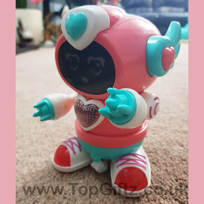 Robot Musical Toy Dancing Pink Girl Boy Sound Flashing Light - TopGiftz