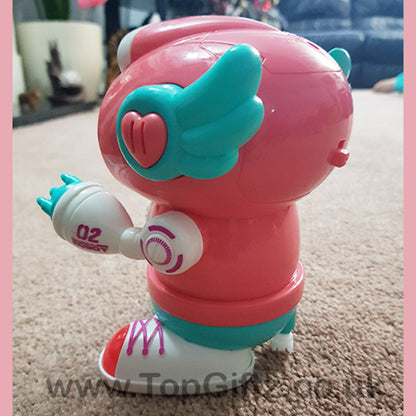 Robot Musical Toy Dancing Pink Girl Boy Sound Flashing Light - TopGiftz